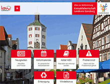 Tablet Screenshot of kaw.landkreis-guenzburg.de